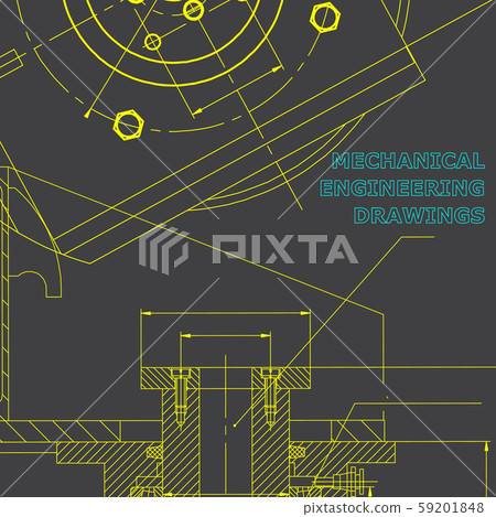 Blueprint, Sketch. Vector engineering illustration 59201848