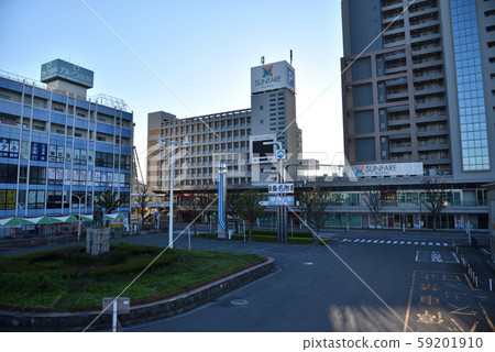 Kuwana station square Nishikuwana station morning Kuwana station square Nishikuwana station morning 59201910