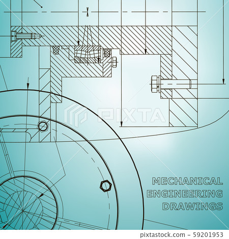 Mechanical engineering drawings. Background for inscription 59201953