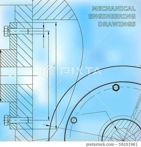 Mechanical engineering drawings. Background for inscription 59201961