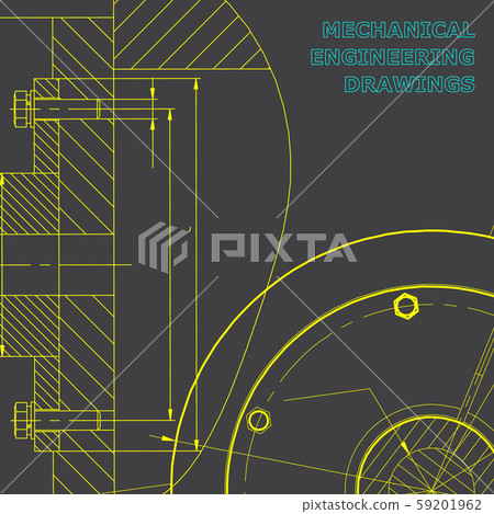 Mechanical engineering drawings. Background for inscription 59201962