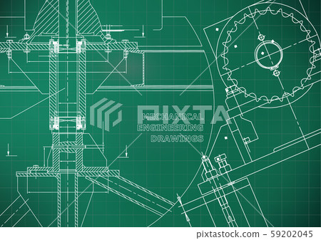 Backgrounds of engineering subjects. Technical illustration 59202045