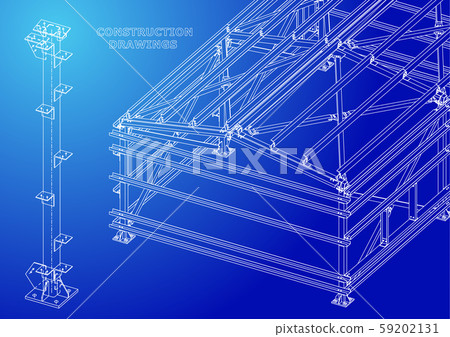 Vector engineering illustration. Cover, flyer, banner, background 59202131