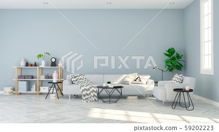 Modern Scandinavian Style Living Room Stock Illustration 59202223 Pixta