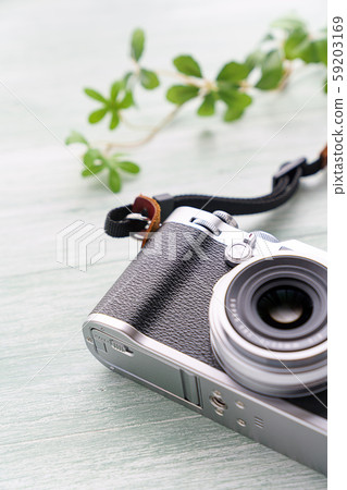 A digital camera with a retro atmosphere 59203169