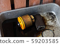 Change the old dirty car paper filter 59203585