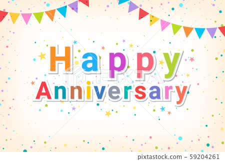 Birthday Banner Card Frame Template With Stock Illustration