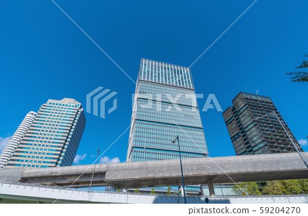 Views of Tokyo's Tokyo cityscape, Akasaka-mitsuke overpass, and other high-rise buildings Views of Tokyo's Tokyo cityscape, Akasaka-mitsuke overpass, and other high-rise buildings 59204270