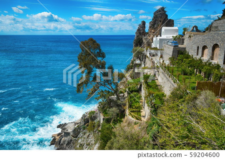 Travel in Italy. Amalfi coast with the sea Travel in Italy. Amalfi coast with the sea 59204600