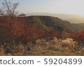 Yokotani Kannon's colored leaves and mountains 59204899