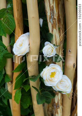 Wedding decorations with white roses Wedding decorations with white roses 59206083