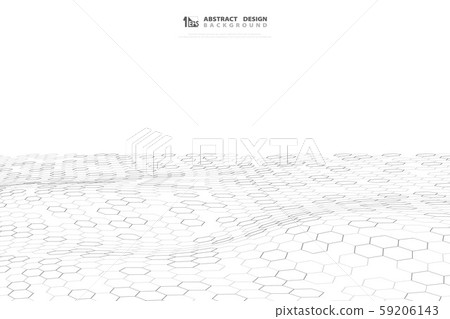 Abstract technology hexagon design background. - Stock Illustration ...