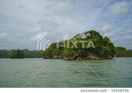 coast is dotted with small islets Samana peninsula coast is dotted with small islets Samana peninsula 59206398