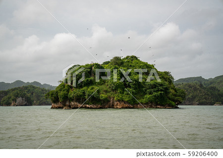 coast is dotted with small islets Los Haitises coast is dotted with small islets Los Haitises 59206400