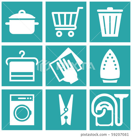 Cleaning icon set 59207081