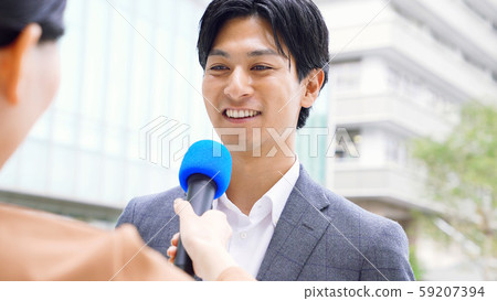 Street interview male Street interview male 59207394