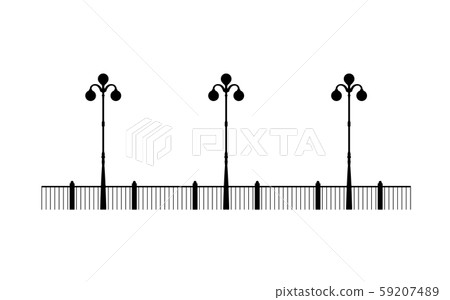 Street black promenade example for design. 59207489