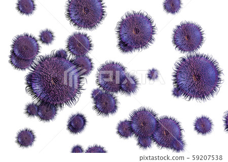 Illustration of virus (computer graphic) Illustration of virus (computer graphic) 59207538
