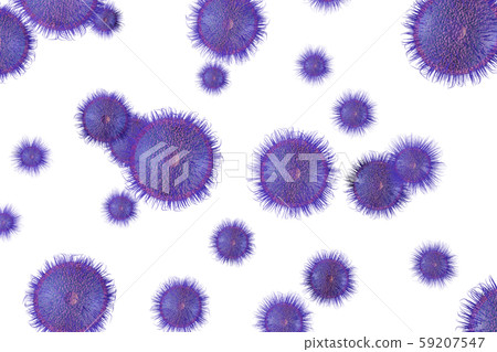 Illustration of virus (computer graphic) 59207547