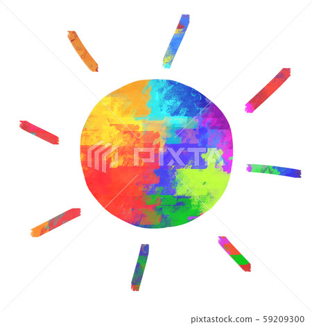 彩虹色的彩虹,太陽,陽光,日光 彩虹色的彩虹,太陽,陽光,日光 59209300