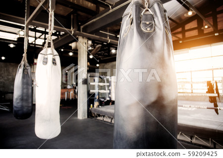 Punching bag in stadium. 59209425