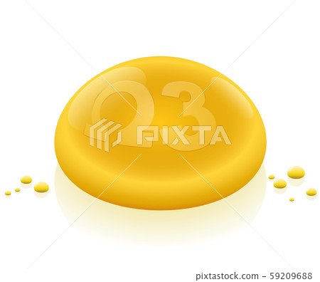 Omega Three Fatty Acids Drop Of Oil 59209688