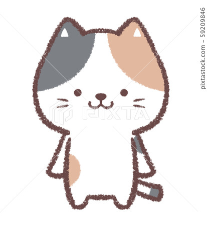 Calico front - Stock Illustration [59209846] - PIXTA
