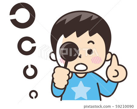 Boy, eye test 59210090