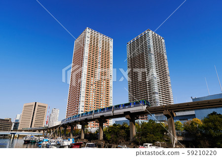 Waterfront Shibaura Island Canal Scenery 59210220