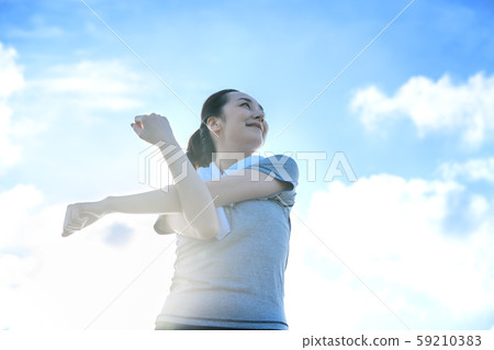 Women Training Sports Exercise Stretch 59210383