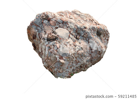 Natural specimen of conglomerate - sedimentary Natural specimen of conglomerate - sedimentary 59211485