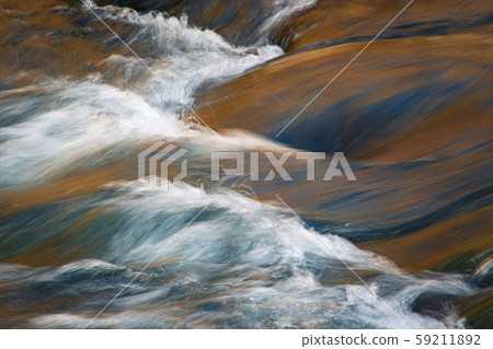 rapid flow of the autumn river rapid flow of the autumn river 59211892