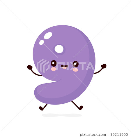 Cute smiling happy number 9. Vector Cute smiling happy number 9. Vector 59211900