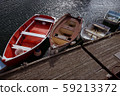 Wood boats in the water 59213372