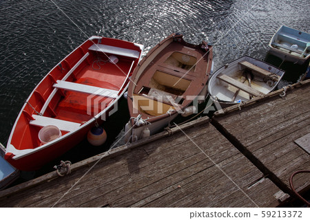Wood boats in the water 59213372