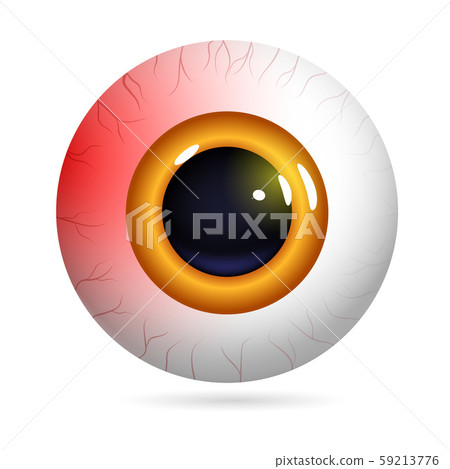 Red eyeball burst capillaries 59213776