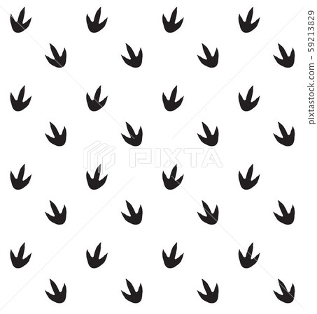 Vector seamless pattern of dinosaur foot prints 59213829