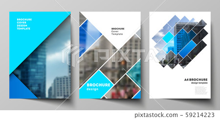 The vector layout of A4 format modern cover mockups design templates for brochure, magazine, flyer The vector layout of A4 format modern cover mockups design templates for brochure, magazine, flyer 59214223