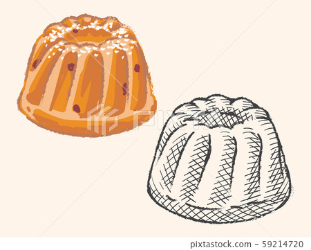 Kuglov. Bread material. Set of handwriting style and sketch style. 59214720