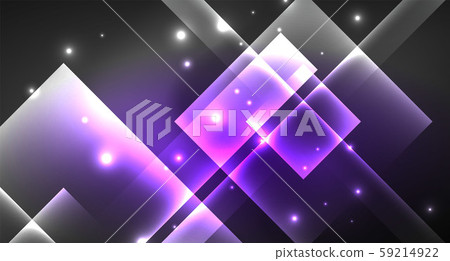 Neon shiny color squares on black, modern template Neon shiny color squares on black, modern template 59214922