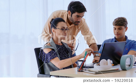 Group meeting of creative business people office. Group meeting of creative business people office. 59220018