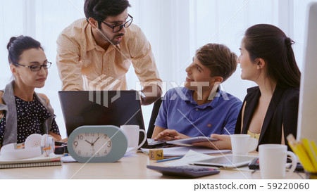 Group meeting of creative business people office. Group meeting of creative business people office. 59220060