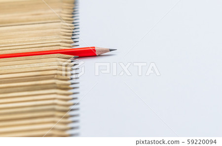 Different pencil standout show leadership concept. Different pencil standout show leadership concept. 59220094