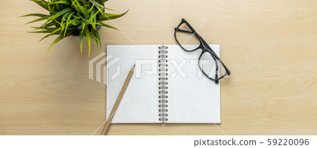 Office desk workspace and table background. Office desk workspace and table background. 59220096