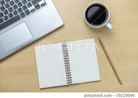 Office desk workspace and table background. Office desk workspace and table background. 59220098