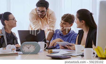 Group meeting of creative business people office. Group meeting of creative business people office. 59220102