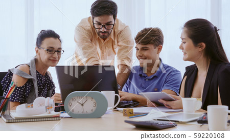 Group meeting of creative business people office. Group meeting of creative business people office. 59220108