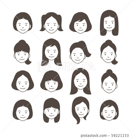 Girl hairstyle 59221153