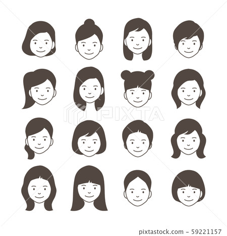 Girl hairstyle 59221157