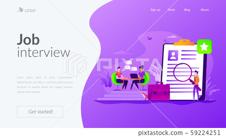 Job interview landing page template Job interview landing page template 59224251